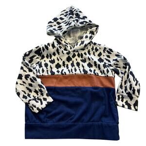 Color Block Hooded Sweatshirt 2T
